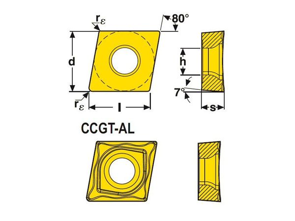 CCGT-AL Geometrie und Abmessungen